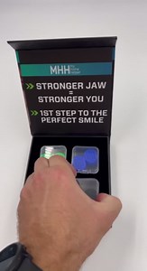 MHH Jawline Exerciser for Men & Women - 6 pcs Powerful Jaw Trainer - 3 Resistance Levels - Slims & Tones the Face - Silicone Jaw Toner Tablets - Face Neck Shaper & Strengthener Line Chewing Gum