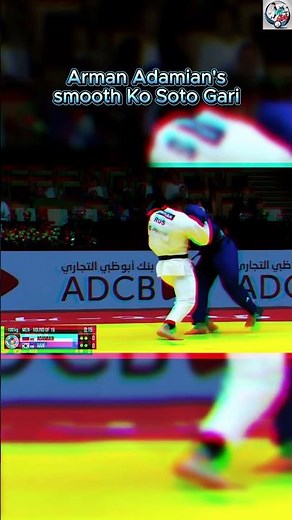 Incredible Technique: Arman Adamian's Ko Soto Gari in Action! 🎉 #shorts #judo