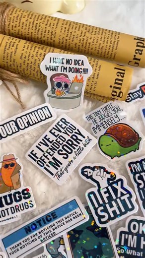😂 Boring laptop? These 130 waterproof meme stickers add hilarious quotes & bold humor to bottles & tech! 💻✨ No duplicates. 🎁 Shop your laugh pack now! 🛒 | Multiplyasby