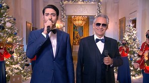 Andrea Bocelli on Instagram: "Andrea and Matteo Bocelli performing 'Cantique du Noel' (Oh Holy Night) live from The White House for the music special: Spirit of the Season. Watch the full performance on @pbs @whitehouse"