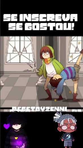 Frisk vs Chara 🕺🗡️ [ @kaitosavepoint ] #undertale #fandub #deltarune #shorts