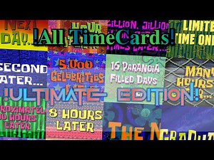 Every Spongebob TimeCards! Exactly All Of Them: 7 Minutes Of Spongebob Timecards!