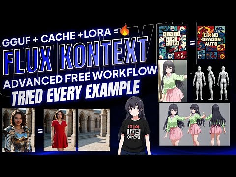 FLUX.1 Kontext ComfyUI Workflow: Low VRAM Setup with Cache, 8-Step LoRA & GGUF – Tried Every Example
