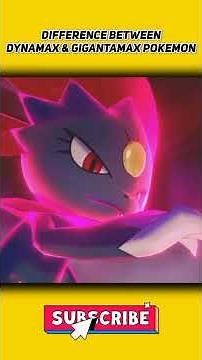 DIFFERENCE BETWEEN DYNAMAX & GIGANTAMAX POKEMON FORM #pokemon #shorts #dynamax #gigantamax