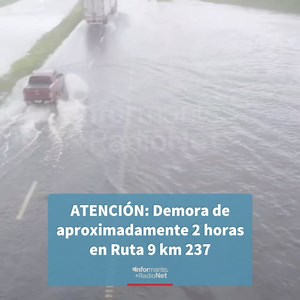 70K views · 70 reactions | [ATENCIÓN] ⭕️ 20:44 | IMPORTANTE DEMORA EN RUTA 9 A LA ALTURA DE THEOBALD En estos momentos siendo las 20:44, debido a la gran cantidad de agua en la calzada, hay demora de hasta 2 horas en Ruta 9 a la altura del kilómetro 237. Se solicita circular con precaución. | EL INFORMANTE | Facebook