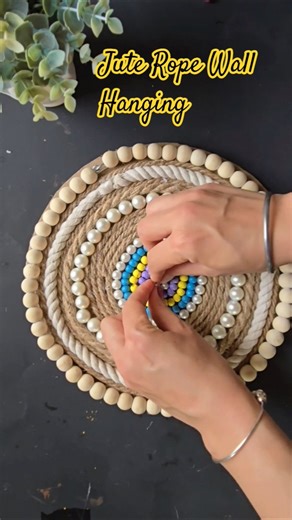 DIY Jute Rope Wall Hanging | Easy Home Decor Idea #shorts |