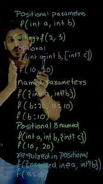Positional Parameters in DART