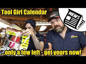 Lilli checks out new 2020 Tool Girl calendar #2344