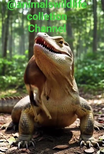 Komodo Dragon's Brutal Eating Habits #wildlife