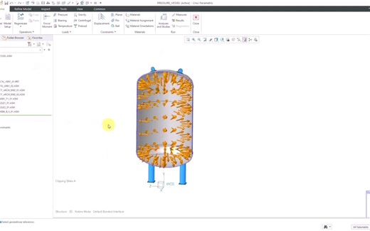 搬运 creo仿真 压力载荷