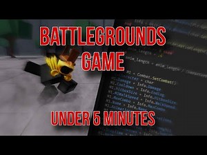 How To Make YOUR FIRST ROBLOX BATTLEGROUNDS GAME