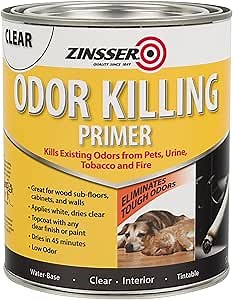 Rust-Oleum Zinsser 307648 Odor Killing Primer, White, Quart