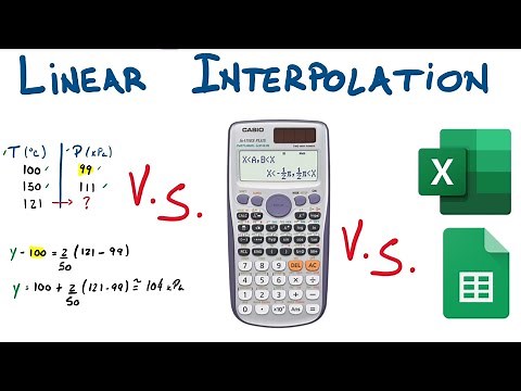 3 Ways to do a Linear Interpolation | Paper | Calculator | Spreadsheet