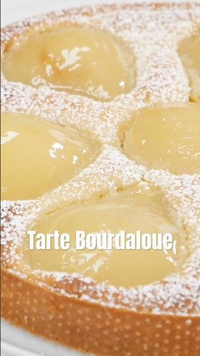 🍐 La Tarte Bourdaloue #patisserie #recette #tarte #poire