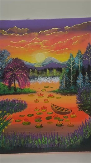#art #painting toile vibratoire haute fréquence 50 par 60 acrylique et peinture or