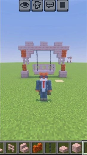 🌸 Aesthetic Minecraft Swing Build#jumpstyle #effect #lipsync #memeedit