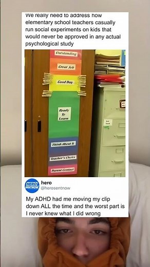 The classroom clip chart was very scary