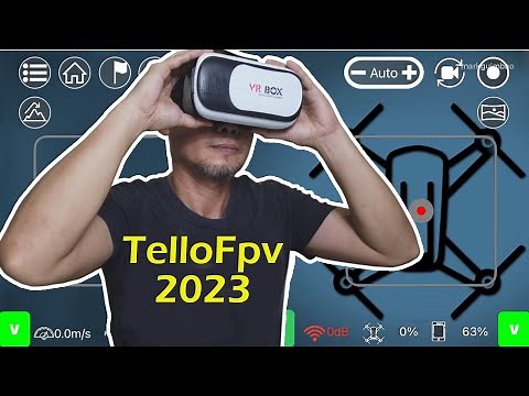 Learning to Fly FPV Drone in 2023 with TelloFpv App and VR Goggles on DJI Ryze Tello