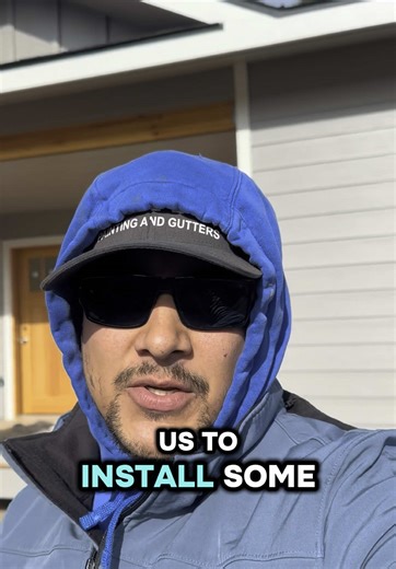 Installing seamless gutter and self regulating heating cables in Leavenworth #seamlessgutters