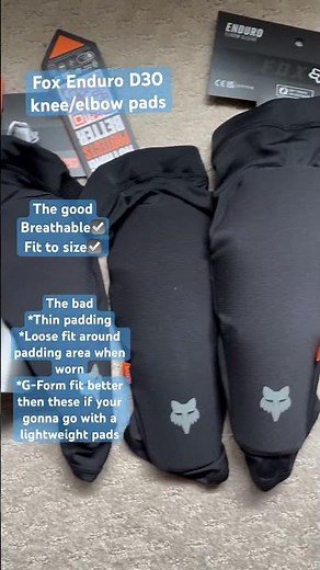 Fox Enduro D30 knee/elbow Pads review! #foxracing #mtb #mountainbike #review