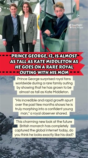 👑Prince George Shocking Growth Spurt Next To Kate!🌱