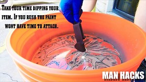 Here's a quick video showing you how to hydro dip, using just household items. | Man Hacks