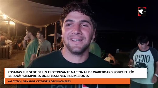 Posadas fue sede de un electrizante nacional de wakeboard sobre el río Paraná