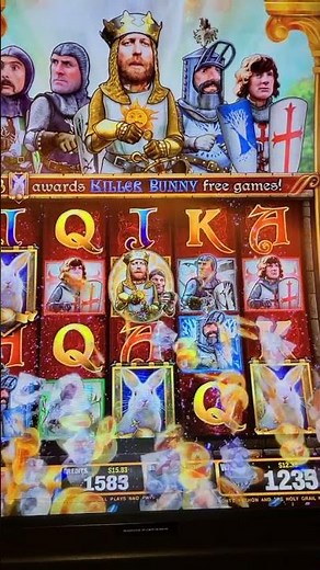 Slot Play - Monty Python and the Holy Grail - Killer Bunny Win