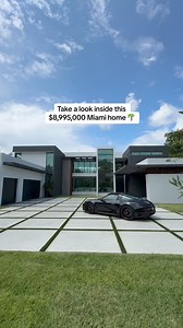 55K views · 1.2K reactions | Take a look inside this gorgeous $8,995,000 Miami home  With 21ft ceilings, a stunning water feature, and open design, this home offers grand living spaces with serene backyard views. Enjoy a chef’s kitchen with Viking appliances, a private master suite, and outdoor entertainment featuring an 18x50 pool and covered kitchen. What do you think?  #MiamiLiving #LuxuryHome #theluxuryshomeshow #luxurylifestyle #luxuryliving | The Luxury Home Show | Facebook
