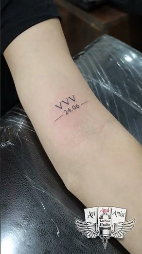 VVV Tattoo 🔥 Roman Numeral Tattoo with Meaning | Three Brothers Initials #triplets #tattoo