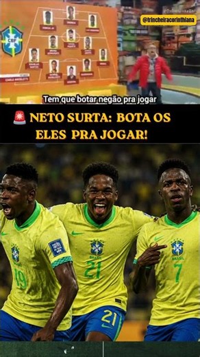 😱NETO PICKS HIS IDEAL TEAM! #craqueneto #osdonosdabola #seleçãobrasileira