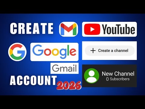 How to Create Google Account for YouTube Channel 2026 - Create Gmail Account for YouTube Channel