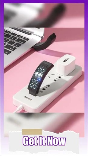 LED Digital Vibrating Alarm Watch Waterproof Sports Watch with Pedometer Silent Vibration Reminde...