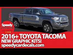 2016-2021 Toyota Tacoma Side & Hood Decals | Tacoma Stripes by SpeedyCarDecals.com