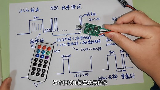 【开源项目】NEC遥控器什么原理？自制多功能红外遥控模块