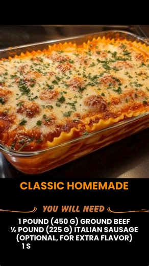 318K views · 2.3K reactions | Classic Homemade Lasagna | Sophia’s Easy Recipes | Facebook