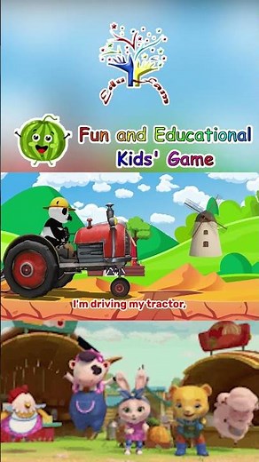 The Animal Sounds Song | Farm Animal Sounds Song Driving My Tractor EduFam Nursery Rhymes #animals