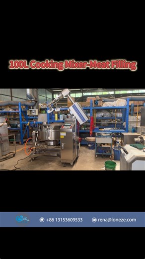 100 Liters Gas Heating Meat Filling Cooking Mixer Machine Please tell me what materials you wanna cook,we can recommend the most suitable machine for u. Contact us: WeChat/WhatsApp: 86 131 5360 9533 E-mail:rena@loneze.com #cookingmixer #cookingmachine #cookingpot #cookingequipment #kitchenequipments #cookingpan #foodprocessing #Automaticcooking #foodmixer #foodmachine #foodmachinery #saucemixer #centralkitchen #kitchenequipment | Longze LongzeMachine