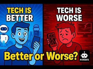Has Technology Made Life Better or Worse? AI Debate (Pros vs Cons)
