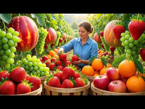 Slow Living in the Countryside – Rural Farming & Fruit Picking in the Garden | 4K Relaxing Video