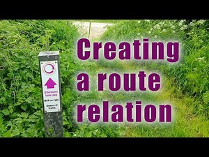 Mapping hiking trails 2: Creating the route relation and adding pathways to it