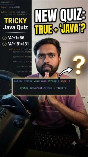 The Ultimate Java Quiz: Boolean + String Output! 👇 #shorts