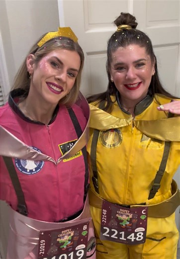 Dopey Challenge 5K ready!! Princesses in Space These mornings never get easier. Hopefully the only injury of the weekend will be the forehead burn 🤦🏻‍♀️. #rundisney #dopeychallenge #grwm #disney5k @Ashley