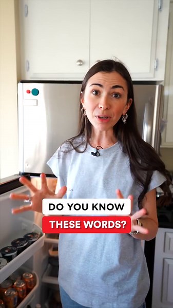 english food vocabulary: naming items from the refrigerator