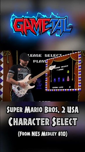 Character Select (Super Mario Bros. 2 USA) - GaMetal Remix (From NES Medley 10) #mario #nes #vgm