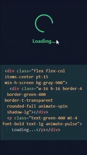 Loader with Text | Glow Animation Using HTML & Tailwind Css