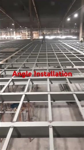 Mezzanine framing by angle