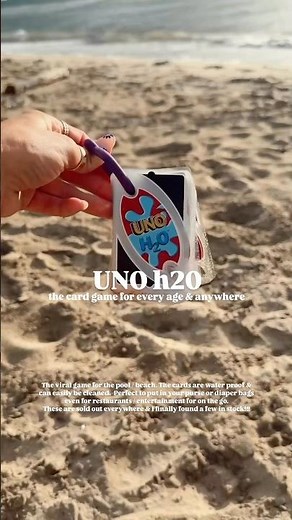Uno H2O is the perfect game for every age and everywhere this summer! The cards are waterproof!