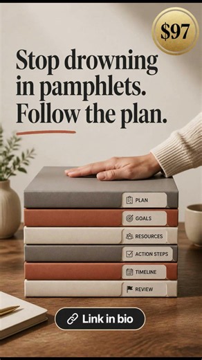 Stop drowning in pamphlets. Follow the plan