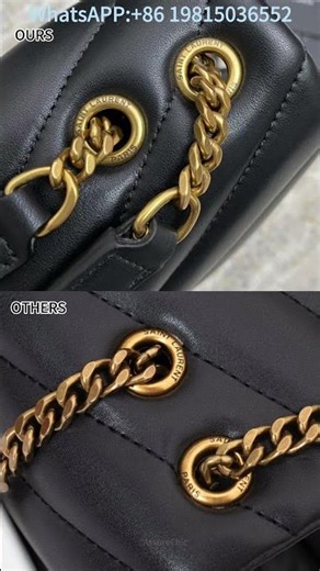 real vs fake a close look YSL SMALL LOULOU in black BAG reviews#shorts #ysl #luxury bag